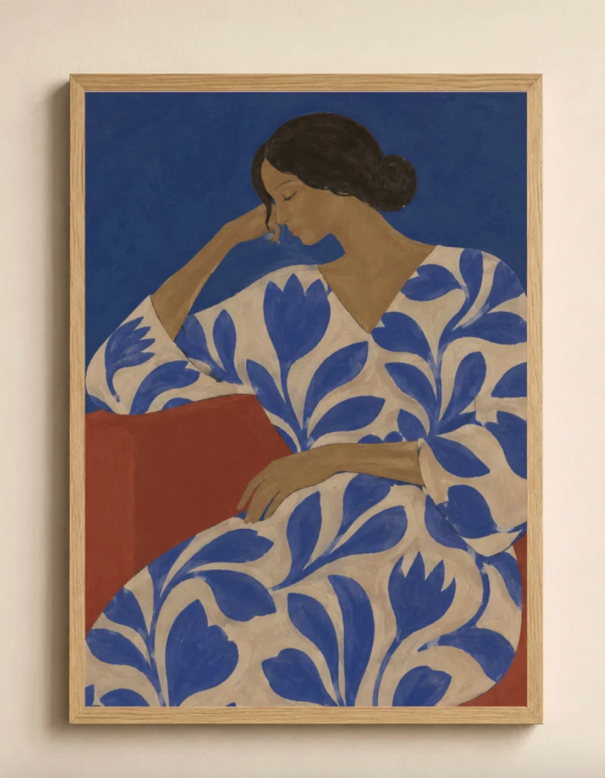 In Bloom — Abstract Woman Figure Art Print
